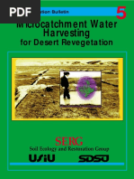 Microcatchment Water Harvesting: For Desert Revegetation