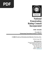 National Fenestration Rating Council Incorporated: NFRC 100-2004