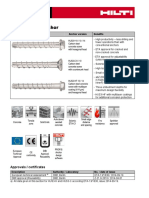 HUS3 Screw Anchor: Approvals / Certificates