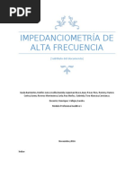 Impedanciometría de Alta Frecuencia