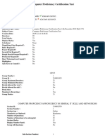 Computer Proficiency Certification Test