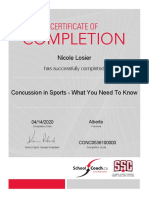 Concussion Cert