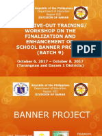 3-Day Live-Out Training/ Workshop On The Finalization and Enhancement of School Banner Project (BATCH 9)