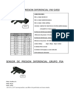 Sensor de Presion Diferencial VW