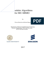 Scheduler Algorithms For MU-MIMO Thesis Report