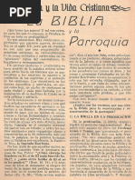 Straubinger - La Biblia y La Parroquia PDF