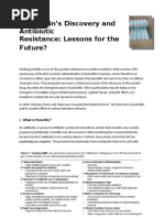 'Penicillin's Discovery and Antibiotic Resistance: Lessons For The Future?