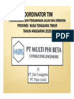 JADWAL CORE TEAM Pak Bambang