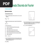 Transformada Discreta de Fourier Ejercicios PDF