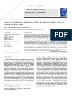 Numerical Simulation On A Horizontal Airflow For Airborne Particles Control