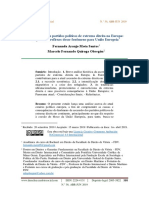 A Ascensão Dos Partidos Políticos de Extrema Direita Na Europa: Os Possíveis Reflexos Desse Fenômeno para União Europeia