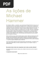 As Licoes de Michael Hammer