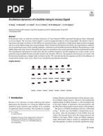 Oscillation Dynamics of A Bubble Rising in Viscous Liquid