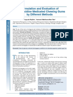 Formulation and Evaluation of Chlorhexidine Medicated Chewing Gums by Different Methods