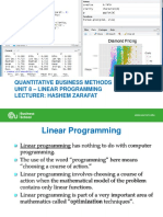 Unit 8 - Linear Programming