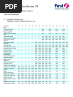 X1 Timetable PDF