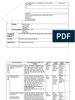 Description of Class Teaching Unit Type of Lesson