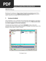 Running Your Program Files On The Kuka Robot