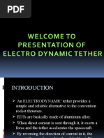 Welcome To Presentation of Electro Dynamic Tether