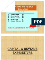 Capital and Revenue Expendituere