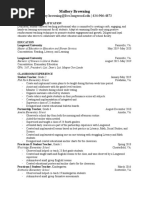 Mallory Browning Resume