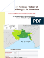 Class 6-7: Political History of Medieval Bengal: An Overview