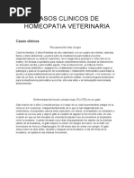 Casos Clinicos de Homeopatia Veterinaria