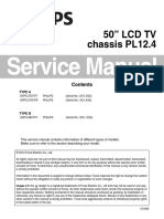 Service Manual: 50" LCD TV Chassis PL12.4