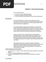 Eval of Business Performance - Module 1