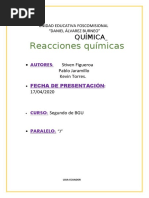 Informe de Quimica 1 Parcial 2 Quimestre