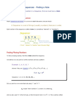 Sequences - Finding A Rule - 1