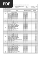 Report of Collections and Deposits