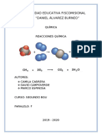 Informe Sobre Reacciones Químicas - Segundo F