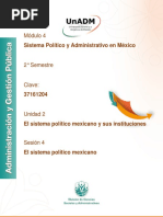 Módulo 4: Sistema Político y Administrativo en México