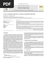 A More Sustainable Approach To Assessing Comminution Efficiency