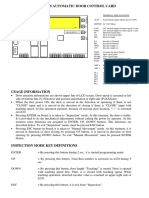 Mldoorplus Automatic Door Control Card