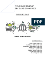 S. S. Dempo College of Commerce and Economics: Banking Isa-2