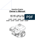 Owner's Manual: Gasoline Engine