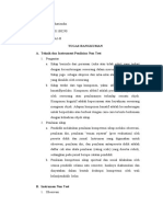 Rangkuman Teknik Dan Instrumen Penilaian Non Test