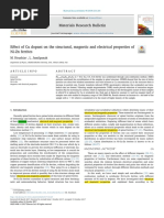 Materials Research Bulletin: M. Houshiar, L. Jamilpanah