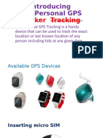 Introducing The Personal GPS: Tracker Tracking