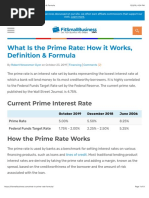 What Is The Prime Rate: How It Works