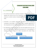 Companies Fresh Start Scheme, 2020 (CFSS-2020) : CFSS-2020 Waiver of Additional Fees Immunity From Prosecution