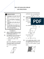 Area of Parallelogram and Triangles: Important Points