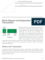 RF Transceiver Module With Block Diagram Explanation PDF