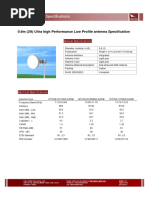 Microwave Antenna Specifications: 0.6m (2ft) Ultra High Performance Low Profile Antenna Specification