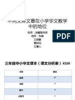 M1 （3）不同文体文章在小学华文教学中的地位