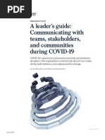 A Leader's Guide: Communicating With Teams, Stakeholders, and Communities During COVID-19