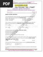 K.S ACADEMY, SALEM-QUESTION PAPER PG TRB, POLYTECHNIC TRB & TNSET. COACHING CENTRE FOR PHYSICS Quantum & Statistical Mechanics Model Question Paper - PDF