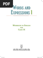 English Words and Expressions 1 Class 9